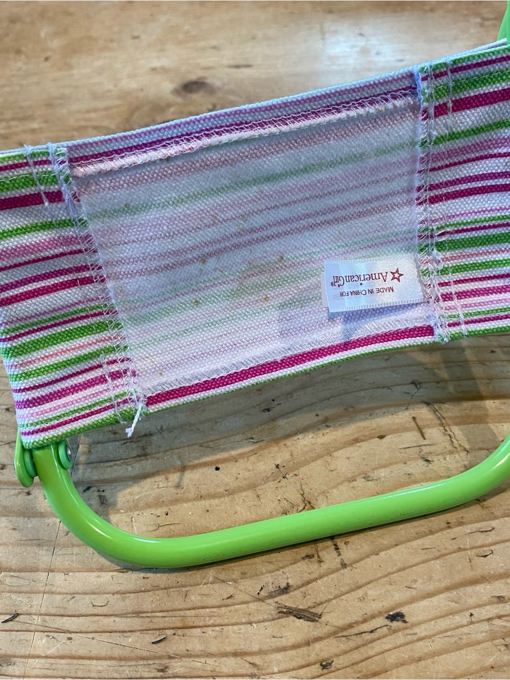 American Girl Retired Folding Beach Chair Bocce Set Doll Accessory CHAIR ONLY - Picture 7 of 9